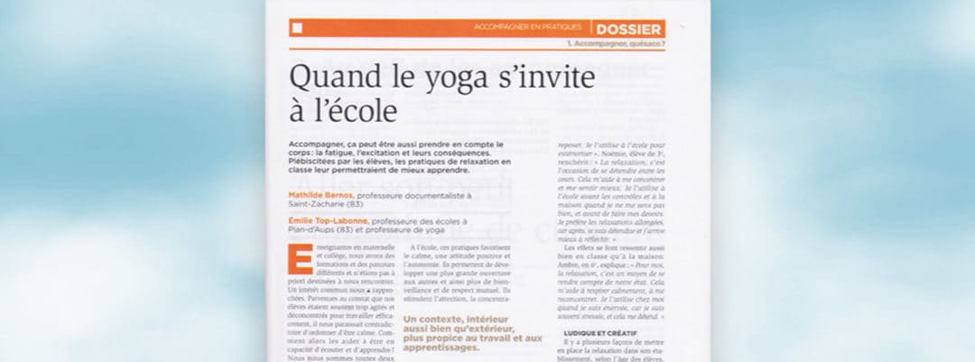 Dans les cahiers pédagogiques : Quand le yoga s’invite à l’école